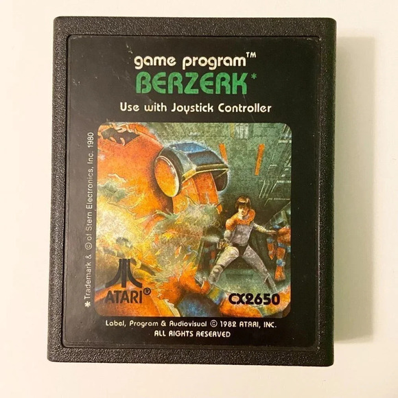 Vintage 1982 Berzerk Atari CX2650 Game - Picture 8 of 8